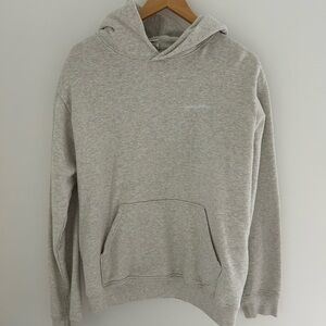 Sporty & Rich Oatmeal Cream Heather Gray Sweatshirt Hoodie